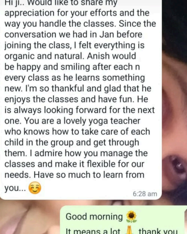 Testimonial from Parent of Anish